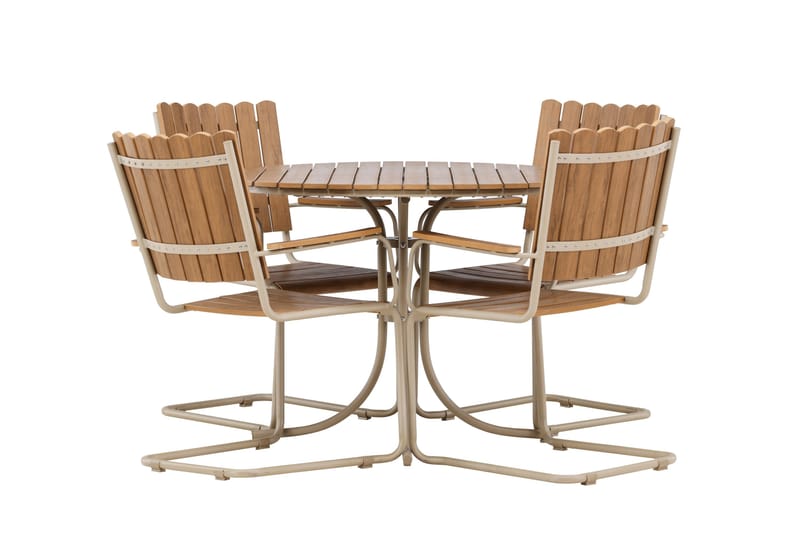 Holmsund Matgrupp Utomhus 4-sits - Beige - Products - Utemöbler & utemiljö - Utegrupp - Matgrupp utomhus
