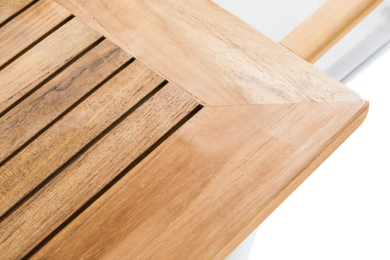 Las Vegas Matgrupp Utomhus 220-280 + 6 Positionsstol Lyx - Teak/Vit - Products - Utemöbler & utemiljö - Utegrupp - Matgrupp utomhus