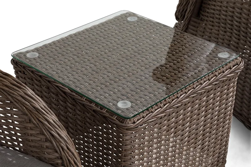 Marcus Caféset med 2 Reclinerfåtöljer Utomhus m Dyna - Natur - Products - Utemöbler & utemiljö - Utegrupp - Cafegrupp & cafeset