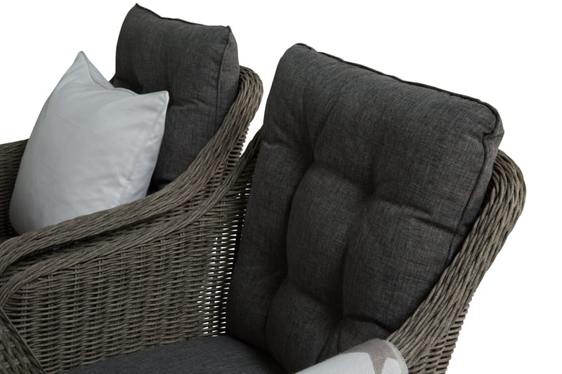 Marcus Matgrupp 200 + 4 Fåtöljer m Dyna - Grå - Products - Utemöbler & utemiljö - Utegrupp - Matgrupp utomhus