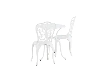 Nandin Matgrupp Utomhus + 2 Utestolar - Vit - Products - Utemöbler & utemiljö - Utegrupp - Cafegrupp & cafeset