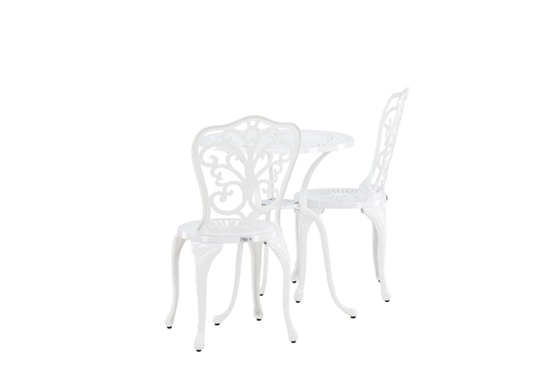 Nandin Matgrupp Utomhus + 2 Utestolar - Vit - Products - Utemöbler & utemiljö - Utegrupp - Cafegrupp & cafeset