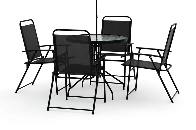 Samra Matgrupp Utomhus 4-sits - Svart - Products - Utemöbler & utemiljö - Utegrupp - Matgrupp utomhus