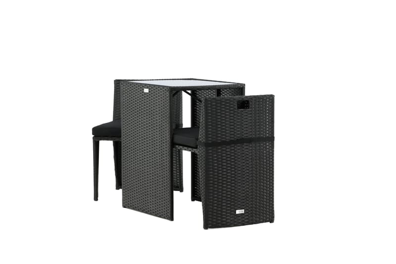 Savanna Caféset 50 cm + 2 Matstolar Utomhus - Svart - Products - Utemöbler & utemiljö - Utegrupp - Cafegrupp & cafeset