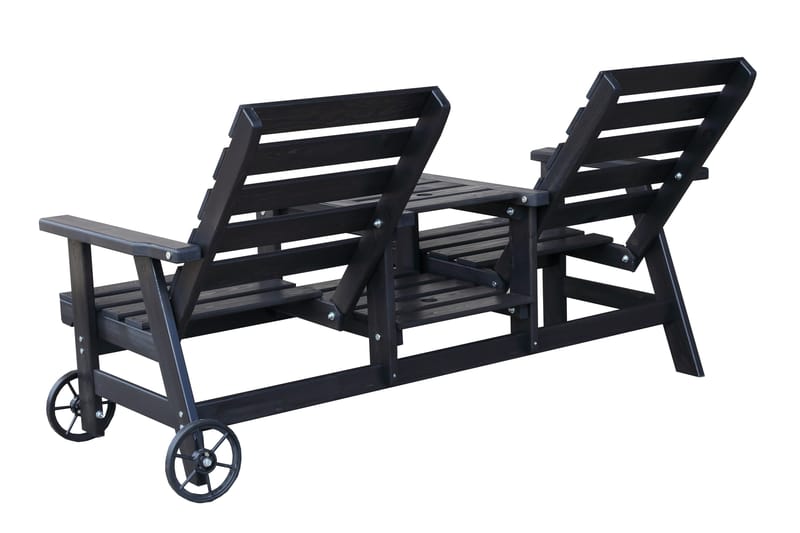 KIngdom Utebänk 177 cm - Svart - Products - Utemöbler & utemiljö - Utesoffa - Trädgårdsbänk & utebänk