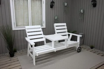 KIngdom Utebänk 177 cm - Vit - Products - Utemöbler & utemiljö - Utesoffa - Trädgårdsbänk & utebänk