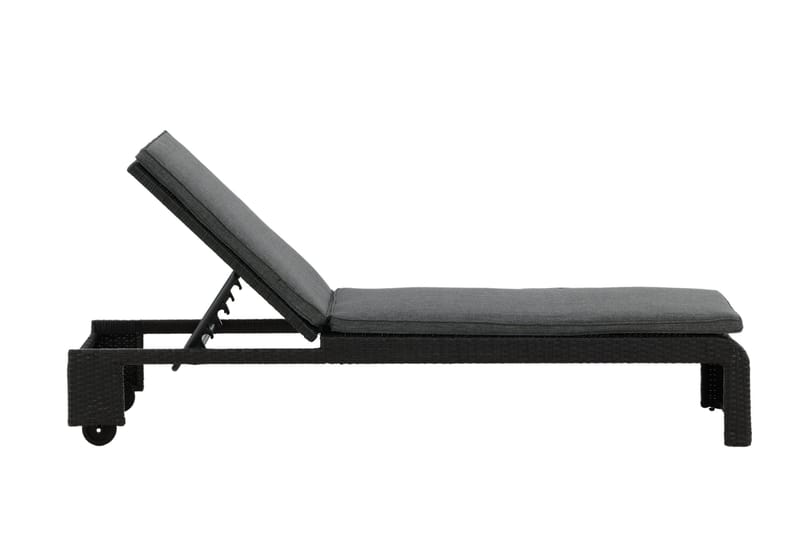 London Solsäng Svart - Venture Home - Products - Utemöbler & utemiljö - Utestol & trädgårdsstol - Solsäng & solvagn