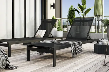 Tunis Solsäng - Svart - Products - Utemöbler & utemiljö - Utestol & trädgårdsstol - Solsäng & solvagn