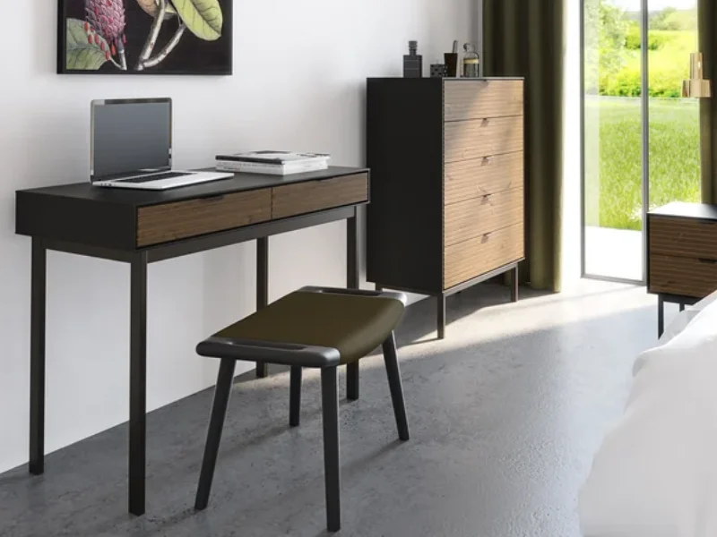 Soma skrivebord 100 x 51 cm - Sort/espresso