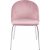 Plaza velvet stol - Lysrosa / Krom + Mbelplejest til tekstiler