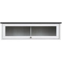 Salvador Vægskab - Hvid / Sort / Glas Salvador Vægskab - Hvid / Sort / Glas