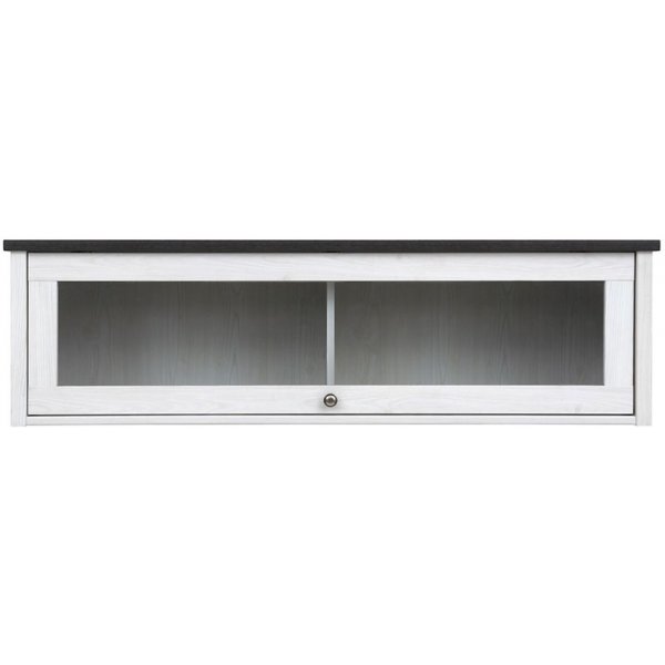 Salvador Vgskab - Hvid / Sort / Glas