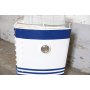 Barskabsbd 102 x 54 cm - Hvid/bl/Sort