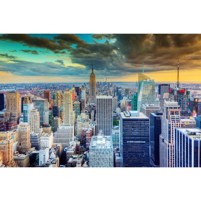 Glasbillede New York - 120x80 cm