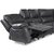 Enjoy recliner-hjørnesofa - 6-pers. (elektrisk) i grå imiteret læder (model H)