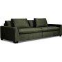 Gabby 4-personers sofa i mrkegrn fljl