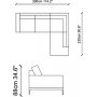 Secret hjrnesofa - Lysegr