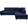 Matras hjrnesovesofa med ben ende hjre - Bl