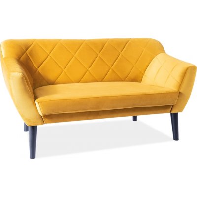 Karo 2-personers sofa - Orange fløjl