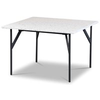 Terrazzo sofabord 75x75cm - Bianco Terrazzo & understel AIR Terrazzo sofabord 75x75cm - Bianco Terrazzo & understel AIR