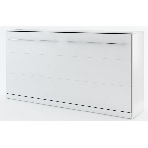 Sengeskab compavt living Horisontal (90x200 cm sammenklappelig seng) - Hvid (Mat)