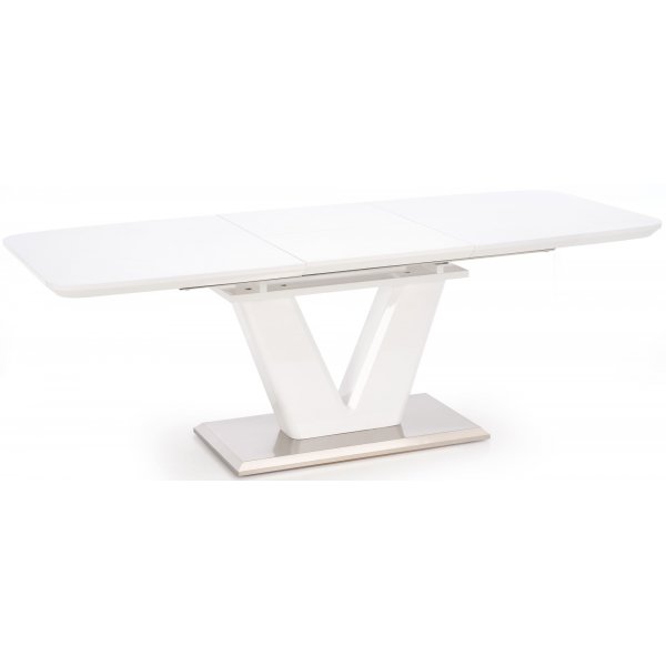 Annelise spisebord 160-220 cm - Hvid hjglans