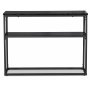 Solano konsolbord - Sortbejdset ask (foliering)