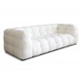 Sofa i boucl - lngde 235 cm