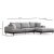 Eti divan sofa hjre - Gr/sort