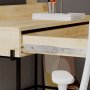 Leila skrivebord 108x60 cm - Eg/antracit