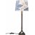 Margot bordlampe - Antik slv/bl - 50 cm