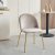 Giovani Velvet stol - Grbeige/Messing