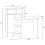 Buggy skrivebord 135,9x60 cm - Hvid