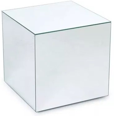Taste sofabord spejlkube - Spejlglas