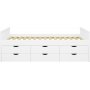 Alba seng med opbevaring 90 x 200 cm - Hvid