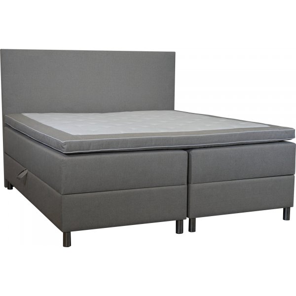 Accent boxseng med opbevaring - 160 x 200 cm - Beige