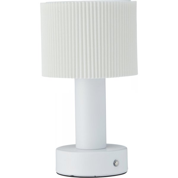 Tiara genopladelig bordlampe - Hvid - 24 cm