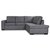 Solna sofa med åben finish 244 cm - Højre + Møbelplejesæt til tekstiler