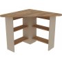 Hjrne hjrne skrivebord 80 x 80 cm - Fyrretr/beige