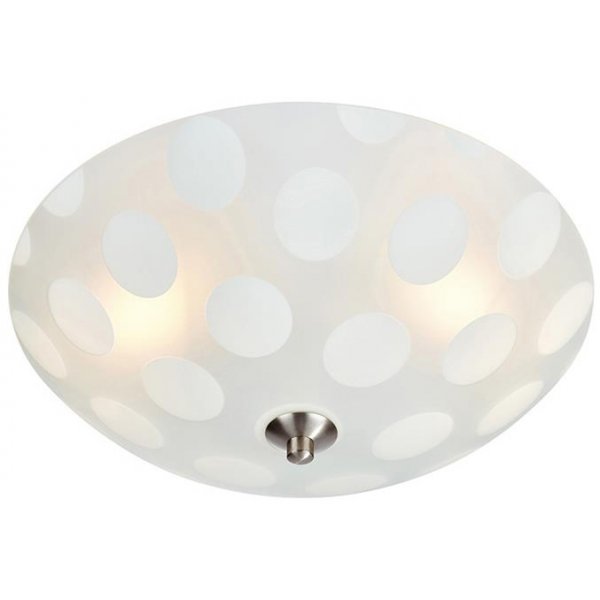 Dots loftsplafond 35 cm - Frosted glas