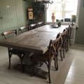 Kundebillede Paris vintage-stol med kryds - Vintage-brun