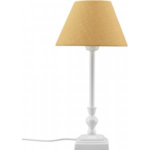 Lisa bordlampe - Hvid/okre - 45 cm