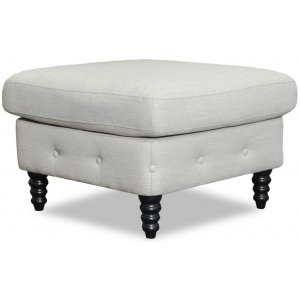 Ashford chesterfield fodskammel - Beige Hrstof + Mbelfdder