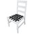 Brixton stol - Hvid/sort + Mbelplejest til tekstiler
