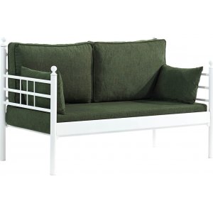 Manyas 2-personers udendrs sofa - Hvid/grn