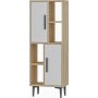 Leni skab - Safir/eg/hvid