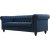 Herron mrkebl chesterfield sofa 3-personers + Tekstilrensning til mbler