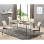 Cadence spisebord 122-182 cm - Lysebrun/beige