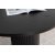 Bianca ovalt spisebord 200x90 cm - Sortbejdset egefinr