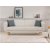 Berjer 3-personers sovesofa - Creme/eg